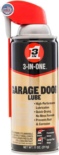 Garage door lubricant - garage, with