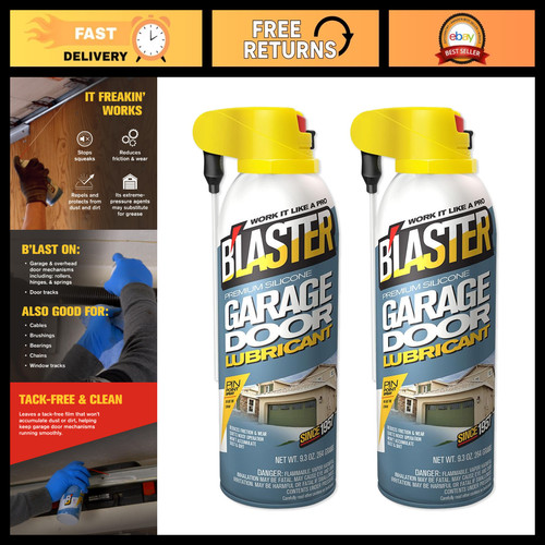 Garage door lubricant spray - door,