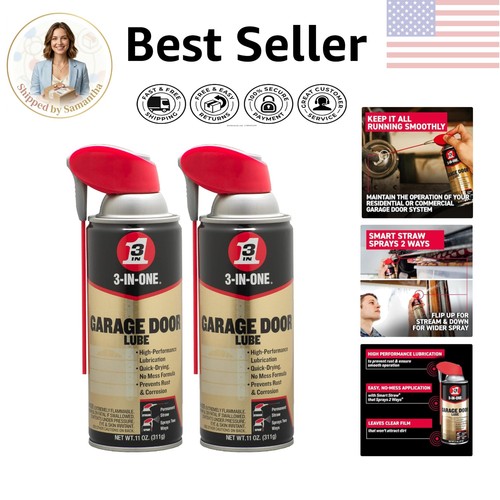Clear garage door lubricant - door,