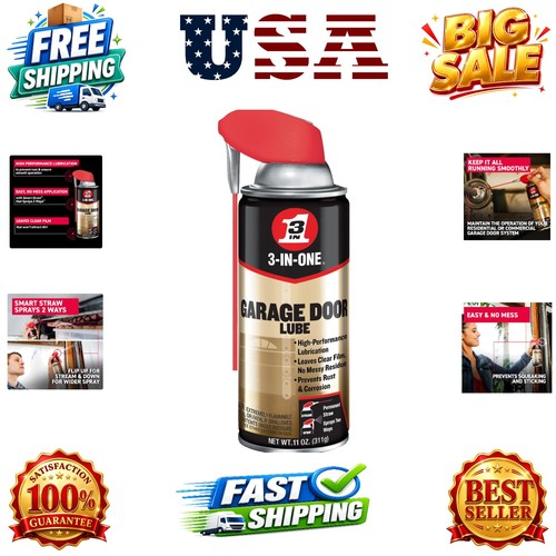 Garage door lubricant with - lubricant,