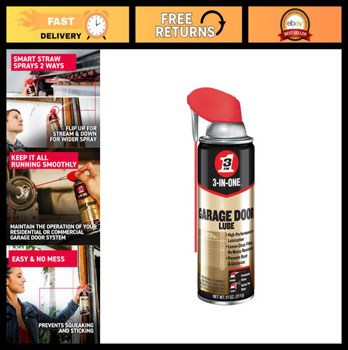 Garage door lubricant spray - door,