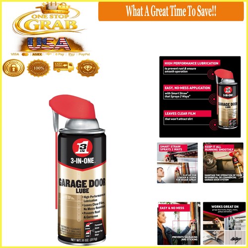 Garage door lubricant - door,